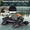 Portable Fishing Boat with 3 Detachable Storage Boxes, Camouflage Design for Anglers