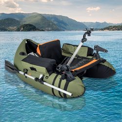 360° rotatable fishing boat & kayak accessory set of 3, gopro mount, rod holder, oar holder