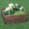 Square Raised Garden Bed for Flowers & Vegetables, Wood Planter Box for Seeds & Plants
