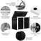 Outdoor Garbage Can Storage Shed,Horizontal Galvanized Steel Shed with Hydraulic Lid
