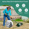 Rolling Lawn Aerator with Splash-Proof Fender, Heavy Duty Garden Soil Aerator Tool with 1.2 Spikes