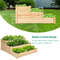 3 Tier Elevated Wooden Garden Bed – Natural Fir Planter Box for Vegetables, Herbs & Flowers