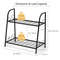 2-Tier Patio Metal Plant Stand Indoor Outdoor Flower Shelf | Heavy-Duty Steel Plant Display Rack for Garden Balcony