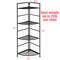 4 Tier Folding Metal Shelf Plant Stand, Corner Storage Rack with Open Shelves for Indoor Outdoor Display, Foldable