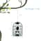 Squirrel-Proof Caged Tube Wild Bird Feeder, Outdoor Metal Seed Guard & Deterrent