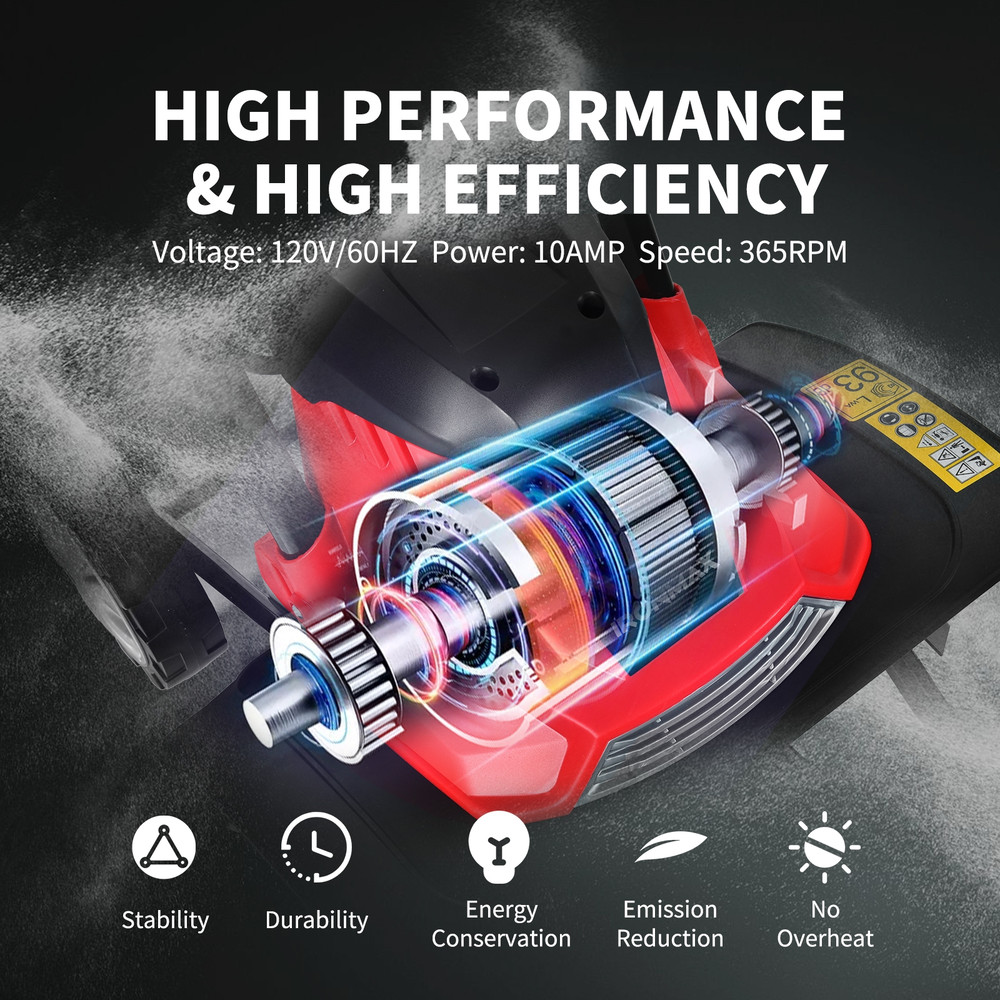 14Inch 10 Amp Corded Electric Tiller And Cultivator With 9Inch Tilling Depth Ergonomic Handle Safe 1