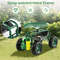 HeavyDuty Wheel Rolling Garden Cart Seat With Storage Adjustable Height Swivel Function Outdoor Ya 3