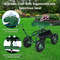 HeavyDuty Extendable Handle Garden Cart Rolling Wagon Scooter With Tool Tray And Swivel Seat For La 3