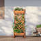 2 Tier Wooden Raised Garden Bed with Trellis Sturdy & Stylish Orange Planter Box