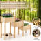 3-Tier Wooden Raised Garden Bed with Storage Shelf, Elevated Planter Box for Vegetables, Herbs, Flowers, Outdoor