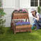 Freestanding Vertical Raised Garden Bed with 3 Wooden Planter Boxes, Outdoor Tiered Planter for Vegetables, Herbs, Flow