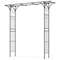 81 Inch Garden Arbor Metal Archway for Climbing Plants, Outdoor Wedding Trellis Arch, Rustproof Steel Frame for Garden