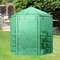 Walk-In Hexagonal Greenhouse with PE Cover & Metal Frame, Outdoor Plant Shelter for Winter, UV Protection