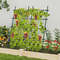 Garden Cucumber Trellis with PE-Coated Frame, 74" A-Frame Plant Support for Climbing Vegetables, Peas, Tomatoes, Roses
