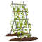 Garden Cucumber Trellis with PE-Coated Frame, 74" A-Frame Plant Support for Climbing Vegetables, Peas, Tomatoes, Roses