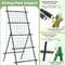 Garden Cucumber Trellis with PE-Coated Frame, 74" A-Frame Plant Support for Climbing Vegetables, Peas, Tomatoes, Roses