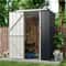 HeavyDuty Metal Outdoor Storage Shed With Lockable Door WeatherResistant Steel Garden Storage 0