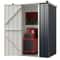 HeavyDuty Metal Outdoor Storage Shed With Lockable Door WeatherResistant Steel Garden Storage 6