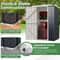 HeavyDuty Metal Outdoor Storage Shed With Lockable Door WeatherResistant Steel Garden Storage 4