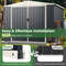 AllWeather Metal Outdoor Storage Shed With Lockable Door And Pitched Roof 3