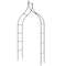 9.5 Feet Decorative Metal Garden Arch Trellis for Vine Rose Climbing, Outdoor Wedding Ceremony Arbor Backdrop Stand