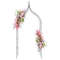 9.5 Feet Decorative Metal Garden Arch Trellis for Vine Rose Climbing, Outdoor Wedding Ceremony Arbor Backdrop Stand