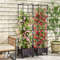 67'' Raised Garden Bed with Trellis & Planter Box, Mobile Self-Watering Vertical Gardening Planter for Tomatoes, Vines