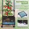67'' Raised Garden Bed with Trellis & Planter Box, Mobile Self-Watering Vertical Gardening Planter for Tomatoes, Vines