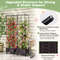 67'' Raised Garden Bed with Trellis & Planter Box, Mobile Self-Watering Vertical Gardening Planter for Tomatoes, Vines
