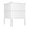 Air Conditioner Fence Panel with Metal Ground Stakes for Outside, No Dig PVC Privacy Screen for AC Units, Trash Cans