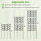 3-Pack Outdoor Plant Support Frame for Raised Garden Bed, Adjustable Metal Garden Trellis Panels for Climbing Plants