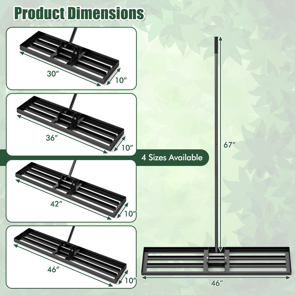 Lawn Leveling Rake Professional Heavy Duty Soil Leveling Tool For Lawn Care Topsoil And Turf Mainte 7