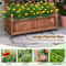 Wooden Raised Garden Bed With Trellis Drainage Diamond Lattice Planter Box For Outdoor Flowers Her 3