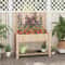 Raised Garden Bed With Trellis Wooden Elevated Planter Box With Legs And Storage Shelf For Outdoor 1