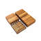 27 Pieces Acacia Wood Interlocking Patio Deck Tile – Easy-Install Hardwood Flooring for Outdoor & Indoor Us
