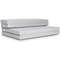 4 Inch Folding Sofa Bed Foam Mattress with Handles, Convertible Floor Couch Guest Bed for Small Spaces, Dorms, or Kids