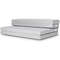 4 Inch Folding Sofa Bed Foam Mattress with Handles, Convertible Floor Couch Guest Bed for Small Spaces, Dorms, or Kids