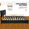 PU Leather Upholstered Platform Bed with 4 Drawers Full/Queen Size, Adjustable Headboard