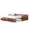 SpaceSaving King Daybed With Trundle Extendable Twin To King  2 Storage Drawers 6