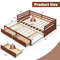 SpaceSaving King Daybed With Trundle Extendable Twin To King  2 Storage Drawers 4