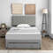 Upholstered Full Queen Bed Frame Adjustable Headboard  UnderBed Storage Drawer 1