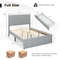 Upholstered Full Queen Bed Frame Adjustable Headboard  UnderBed Storage Drawer 3