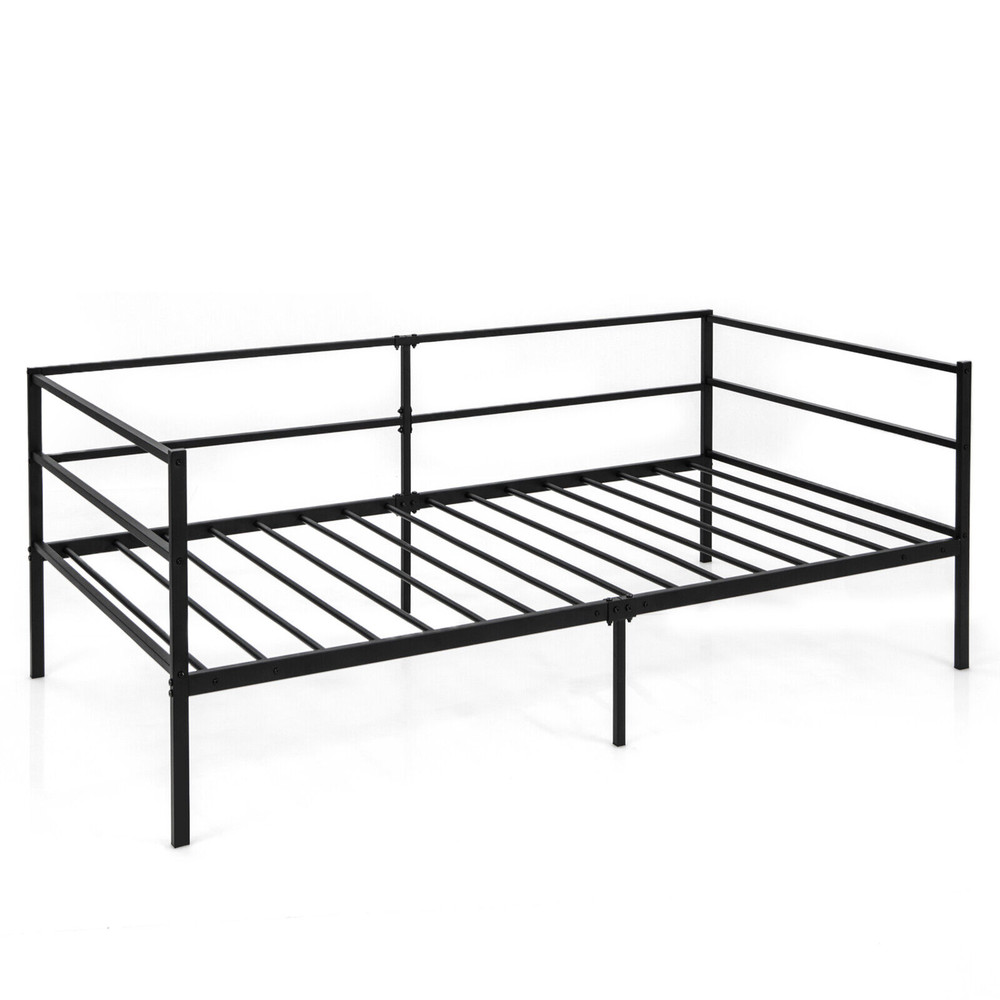 Modern Metal Day Bed Frame Twin Size for Living Room & Bedroom Decor