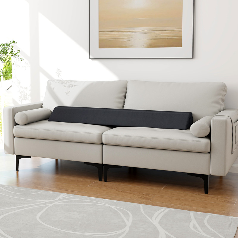 Bed Wedge Pillow for Posture Support & Back Pain Relief Comfort Pillow with Storage Pockets