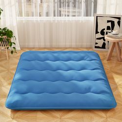 foldable futon mattress with washable cover & carry bag, portable for camping, home & travel