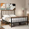 Full Size Bed Frame with Headboard and Footboard Sturdy Metal & MDF Platform Bed
