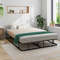 Queen Size Bed Frame with Metal Slat Support Sturdy & Modern Design