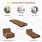 Tri-fold Folding Sleeper Sofa Bed Chair Convertible Lounge Couch for Living Room & Bedroom Guest Use