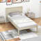 Twin/Full/Queen Size Wooden Bed Frame with Headboard and Slat Support, No Box Spring Needed, Platform Bed