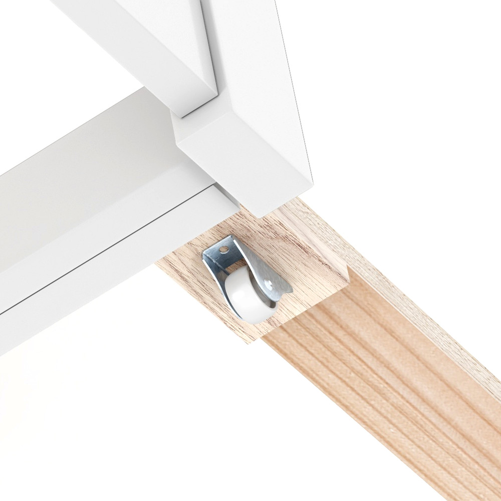 Twin Full Kids Wooden Platform Bed With Trundle Storage Headboard Mobile Bookshelves SpaceSaving C 4